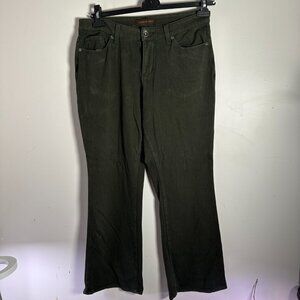 Coldwater Creek Womens Pants Jeans Stretchy Dark Deep Green Petite P 10 P10 KFT